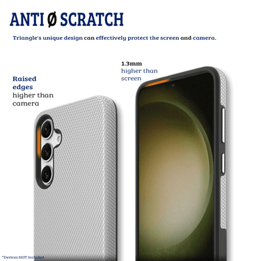 Samsung Galaxy S24 Plus Compatible Case Cover With Shockproof Rugged Design - Silver